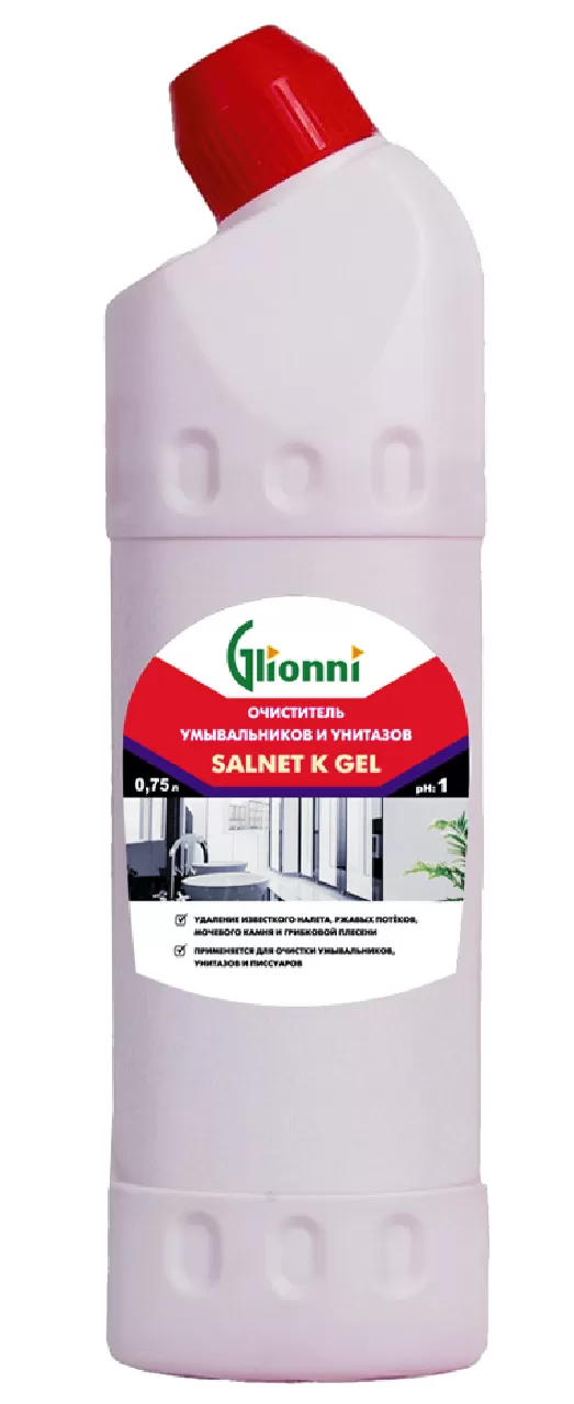 Фото товара: Ekokemika Salnet K Gel средство для чистки поверхностей на объектах строительства и после ремонта, 0.75 л