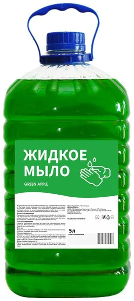 Фото товара: 7582 Жидкое мыло эконом Green Apple, 5 л