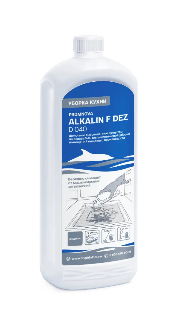 Фото товара: Средство PROmnova для пищевых производств Alkalin F Dez, 1 л