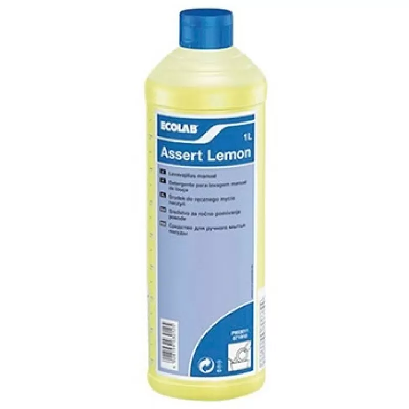Фото товара: Ecolab Assert Lemon жидкое моющее средство для ручной мойки посуды и кухонного инвентаря