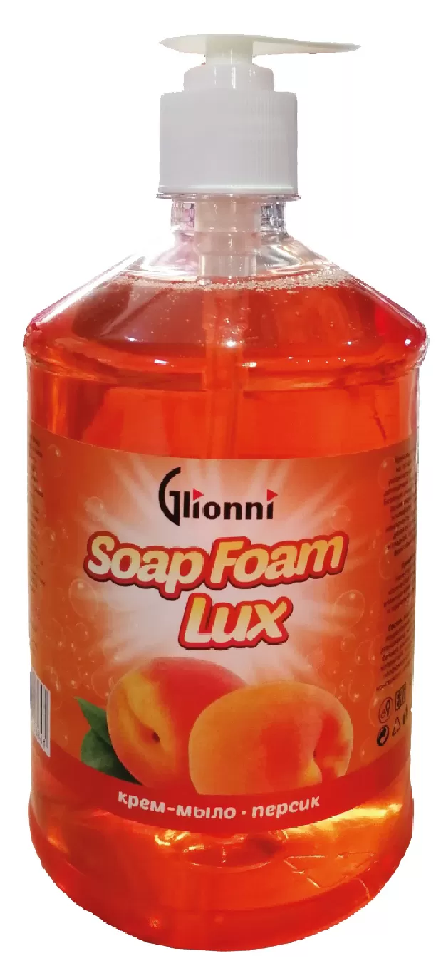 Фото товара: Ekokemika Мыло-крем SOAP FOAM LUX жидкое, персик, 0,9л