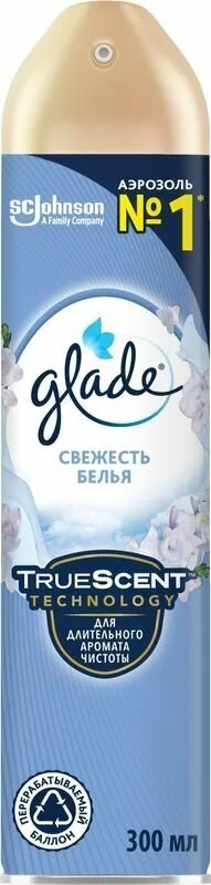 Фото товара: Glade Освежитель воздуха Свежесть белья, 300 мл