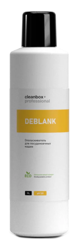 Фото товара: Ополаскиватель для посудомоечных машин CleanBox Professional DEBLANK, 1 л