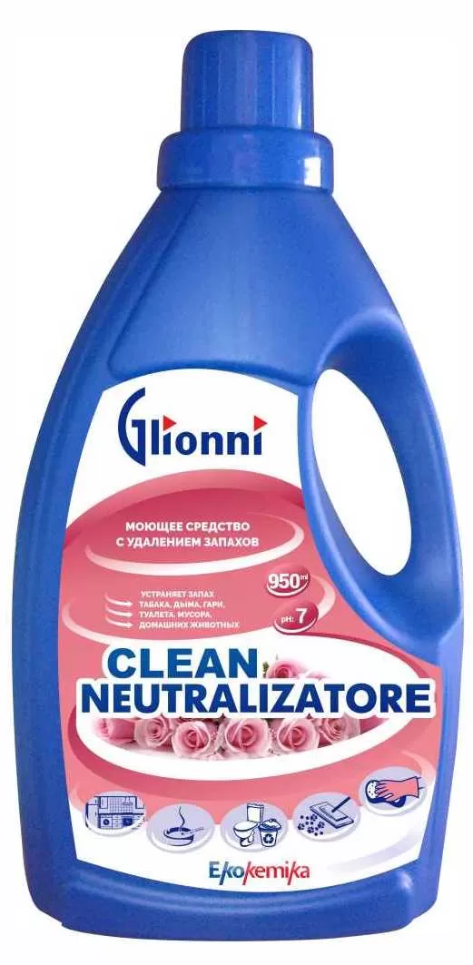 Фото товара: Ekokemika Clean neutralizzatore универсальное нейтральное средство для твёрдых поверхностей, 0.95 л