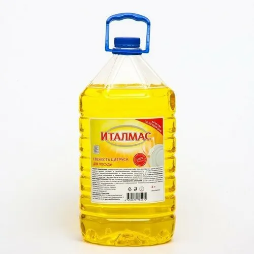 Фото товара: Моющее для посуды Италмас Свежесть цитруса, 4 л