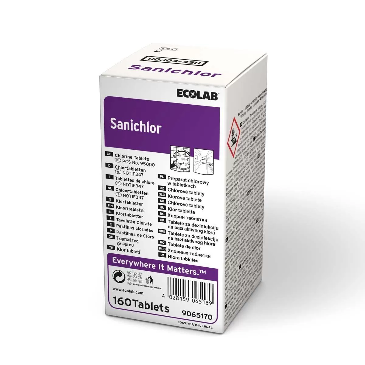 Фото товара: SANICHLOR Хлорные таблетки 160 шт. х 6 уп.