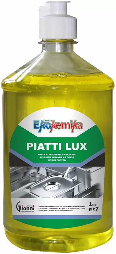 Фото товара: Ekokemika Piatti Lux средство для мытья посуды, 1 л