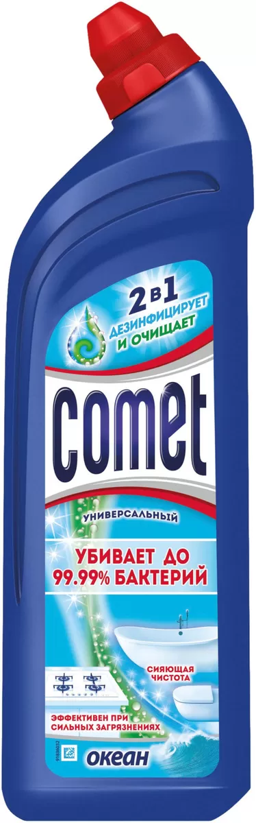 Фото товара: КОМЕТ Чистящий гель 1л ОКЕАН.БРИЗ 1/12 515773