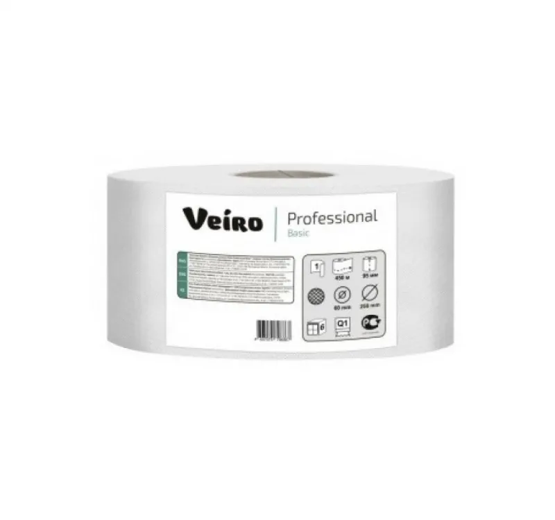 Фото товара: Туалетная бумага Viero 1-сл/ 420 м цвет натуральный без перфорации (MAXI) (6 шт.)