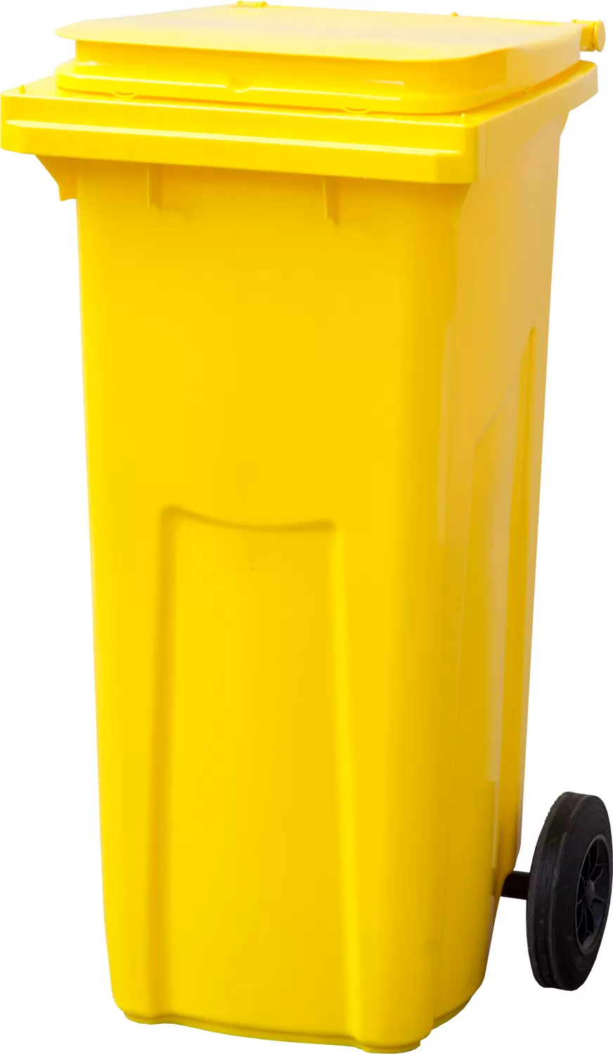 Фото товара: Мусорный контейнер на 2-x колесах с крышкой (HDPE) 120  желтый