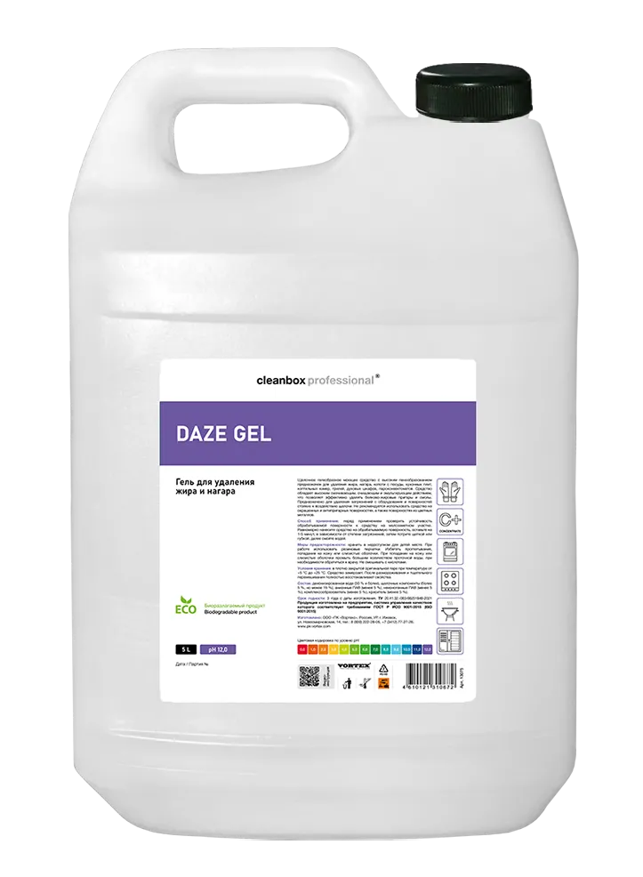 Фото товара: Гель для обезжиривания и удаления нагаров CleanBox Professional DAZE GEL, 5 л
