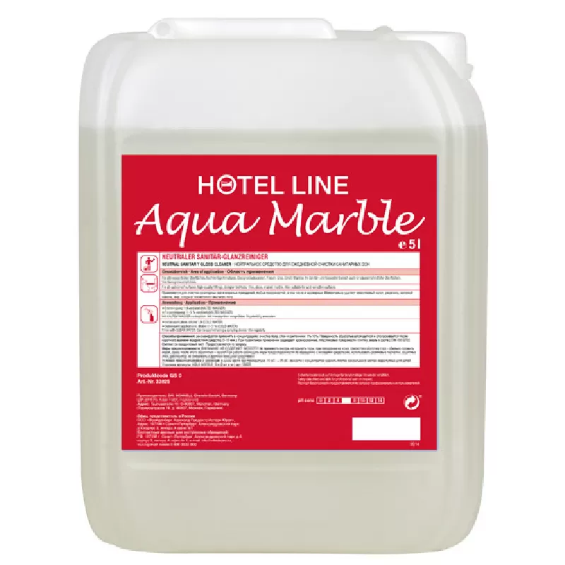 Фото товара: Aqua Marble средство для очистки чувствительных к кислотам поверхностей в ванных комнатах и санитарных зонах в отелях